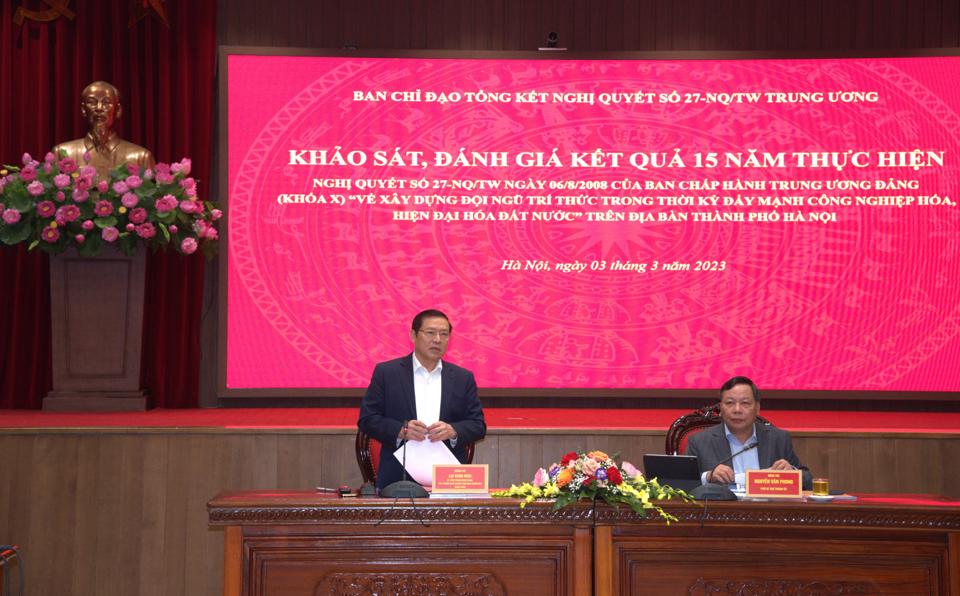 Hà Nội Tạo môi trường thuận lợi cho đội ngũ trí thức cống hiến